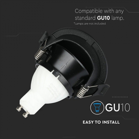 Corp spot GU10, negru, V-TAC 8608 [11]