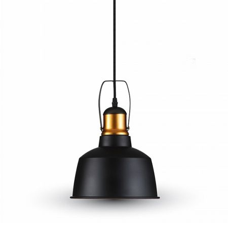 ILUMINAT INTERIOR - CORP SUSPENDAT PENTRU ILUMINAT MAX 60W IP20 ALUMINIU, NEGRU