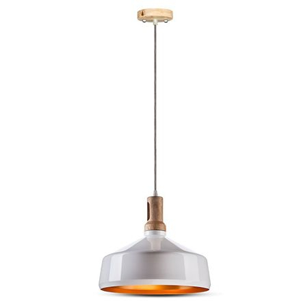 ILUMINAT INTERIOR - CORP SUSPENDAT PENTRU ILUMINAT MAX 60W IP20 LEMN - ALB