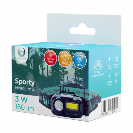 FRONTALA LED 3W + 3W COB 160LM 1200MAH [3]