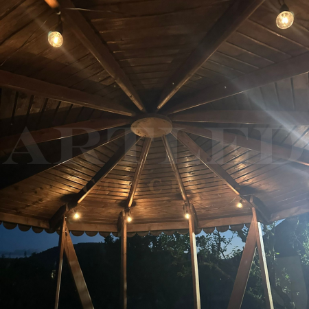 Ghirlanda solară LED, 0.5W x 10, 12m, 3000K, V-TAC, SKU-7804 [1]