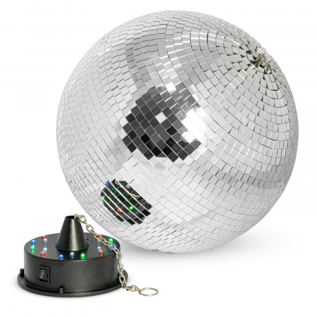 Glob Disco 12''/30cm cu Motor | 18 LED-uri RGBW | Efecte Lumină [3]
