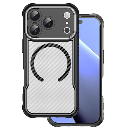 Accesorii GSM/Tablete/Smartwatch - HUSA PROTECTIE CARBON DEFENDER MAG IPHONE 17 PRO MAX 6.9" - NEGRU