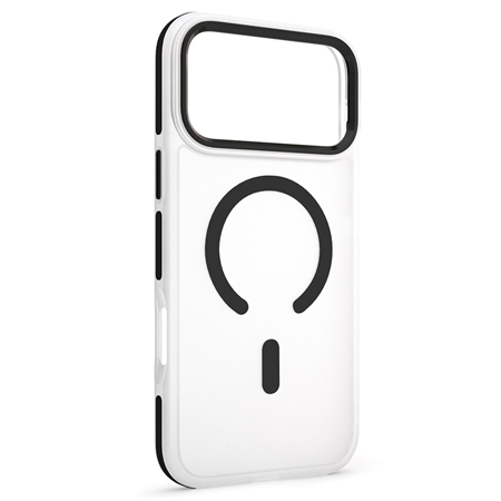Accesorii GSM/Tablete/Smartwatch - HUSA PROTECTIE MAG CASE IPHONE 17 PRO MAX - TRANSPARENT/NEGRU