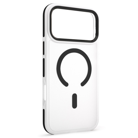 HUSA PROTECTIE MAG CASE IPHONE 17 PRO MAX - TRANSPARENT/NEGRU [1]