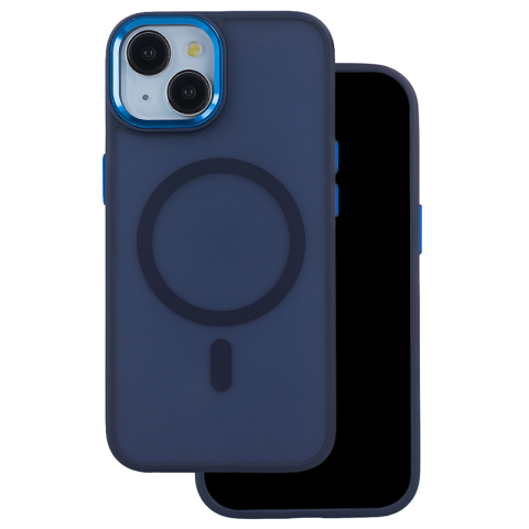 HUSA SILICON PENTRU IPHONE 17 PRO MAX CU INEL - ALBASTRU NAVY [1]