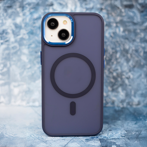 HUSA SILICON PENTRU IPHONE 17 PRO MAX CU INEL - ALBASTRU NAVY [5]