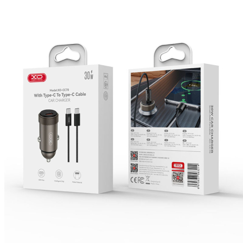 INCARCATOR AUTO PD 30W UCB-C + CABLU USB-C - USB-C [2]