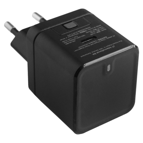 INCARCATOR RETEA USB-C + CABLU USB-C 1M - NEGRU [2]