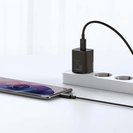 INCARCATOR RETEA USB-C FAST CHARGING PD 25W BASEUS - NEGRU [8]