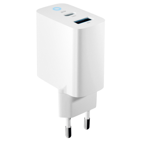INCARCATOR RETEA USB-C + USB A FAST CHARGING 45W - ALB [3]