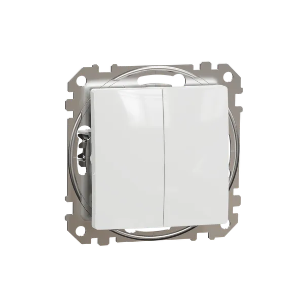 Intrerupator dublu Schneider Sedna alb SDD111105 [2]