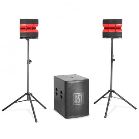 KIT 2.1 SUBWOOFER 18''/46CM + 2 SATELITI 4''/10CM 1200W RMS [1]