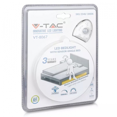 KIT BANDA LED CU SENZOR MISCARE PENTRU ILUMINAT PAT 3000K(SINGLE) [8]