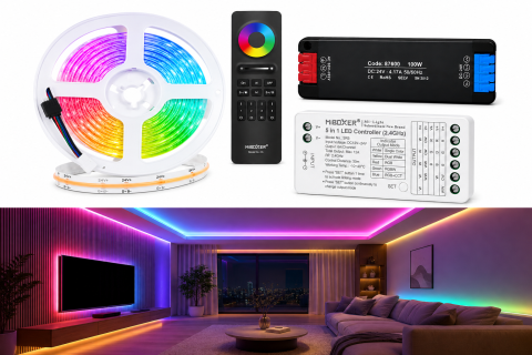 Kit banda led RGB COB 5 METRI
