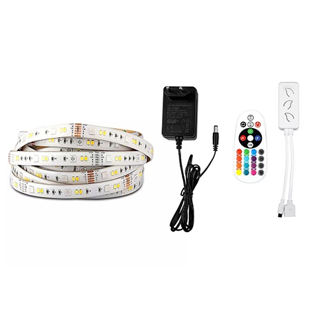 Kit Bandă LED - Kit banda led smart smd5050 54led/m rgb+ww+dw+cw 12v ip65 5m V-tac