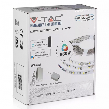 Kit banda led smart smd5050 rgb+w 60led/m ip20 5m V-tac [8]
