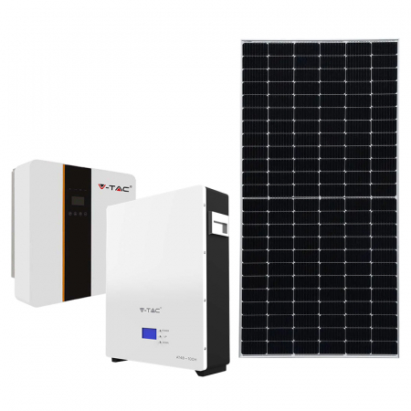 KIT PANOU FOTOVOLTAIC 35MM 5KW + INVERTOR + BATERIE [1]