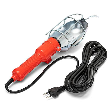 Solutii iluminat LED - LAMPA ATELIER SOCLU E27 CABLU 5M - PORTOCALIU