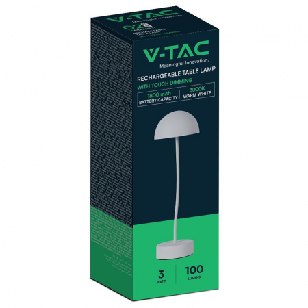 LAMPA BIROU 1W 3000K ALB CALD - ALB [2]