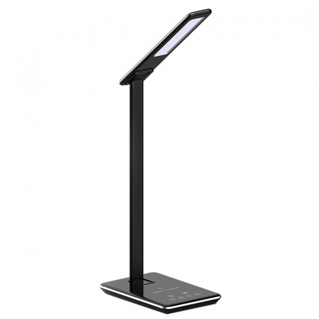 LAMPA BIROU SMART 5W 3IN1 CU INCARCATOR INDUCTIV INCORPORAT - NEGRU [1]