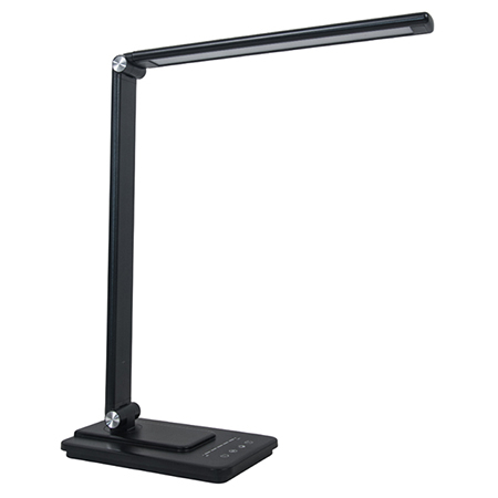 ILUMINAT INTERIOR - LAMPA BIROU SMART CU ACUMULATOR 8W 3IN1 INCARCARE WIRELESS- NEGRU