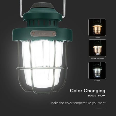 LAMPA CAMPING 3W + 5W EFECT FLACARA CU INCARCARE USB TIP C [8]