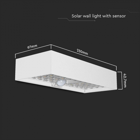 Lampa exterioară, 6W, IP65, 4000K, încărcare solară, alb, V-TAC 10308 [5]