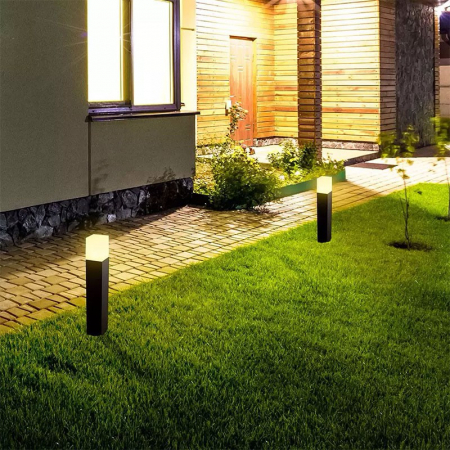 LAMPA GRADINA SOCLU GU10 80X80X50CM IP54 - NEGRU [6]