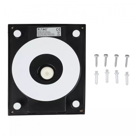 Lampa LED, 12W, 3000K, alb cald, negru, V-TAC 8340 [2]