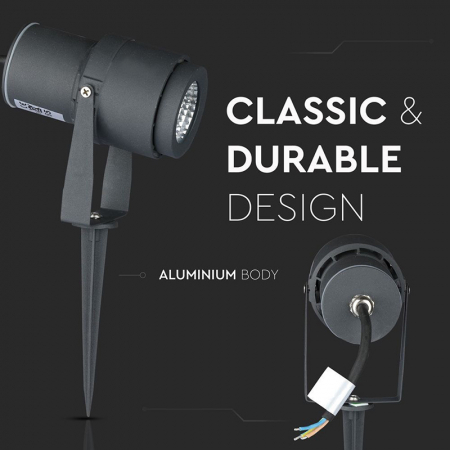 Lampa led, 12w, iluminat exterior, ip65, lumina verde, V-TAC 7552 [2]