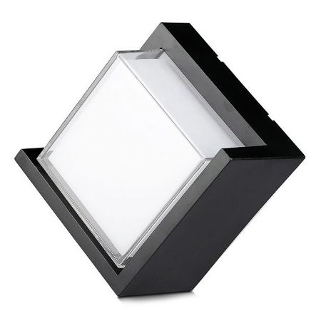 Corp iluminat exterior casa / gradina - Lampa led, 12w, ip44, 4000k, alb neutru, negru, V-TAC 8540