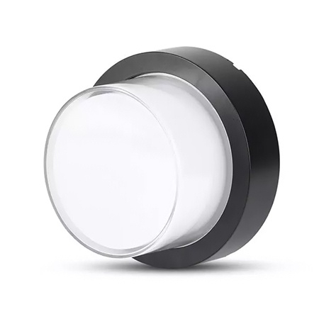 Corp iluminat exterior casa / gradina - Lampa LED 12W, IP65, 3000K, alb cald, negru, V-TAC 8541