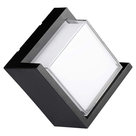Corp iluminat exterior casa / gradina - Lampa led, 12w, ip65, 4000k, alb neutru, negru, V-TAC 218540
