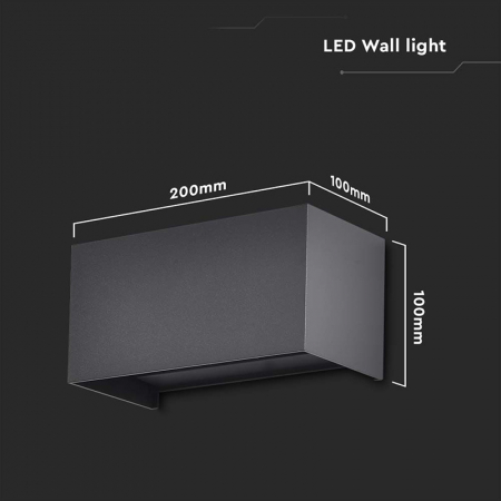 Lampa led, 24w, 4000k, alb neutru, ip65, negru, V-TAC 2978 [4]