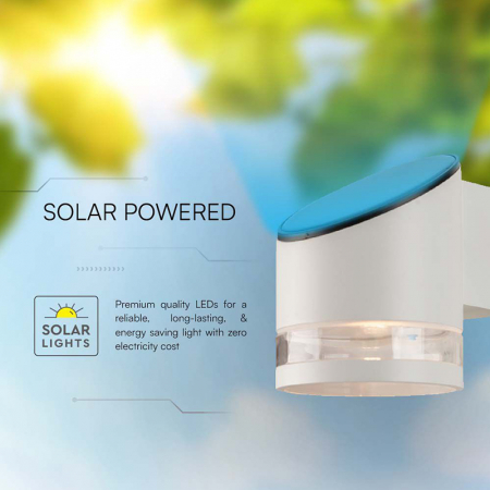 Lampa LED cu încărcare solară, 1W, IP54, 3000K, alb, V-TAC 10395 [7]