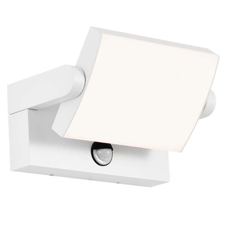 Corp iluminat exterior casa / gradina - LAMPA LED CU SENZOR MISCARE 17W IP65 4000K- ALB