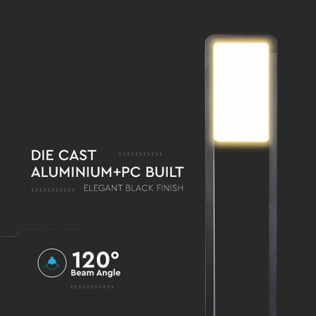 LAMPA LED GRADINA 10W IP65 3000K - NEGRU [3]