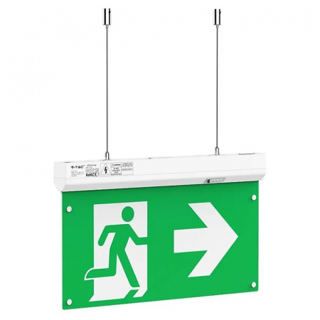 Corp Led Iesire De Urgenta - Lampa led 4 in 1 iesire de urgenta exit 2.5w 6000k alb rece V-tac