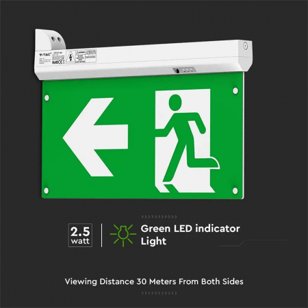 Lampa led 4 in 1 iesire de urgenta exit 2.5w 6000k alb rece V-tac [10]