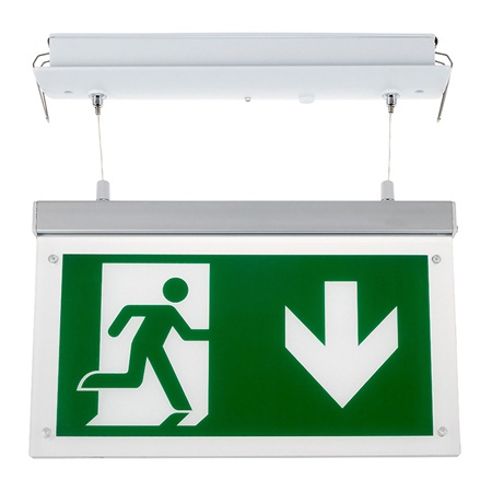 Corp Led Iesire De Urgenta - Lampa led iesire de urgenta 2w montaj perete cu acumulator 900mah V-tac
