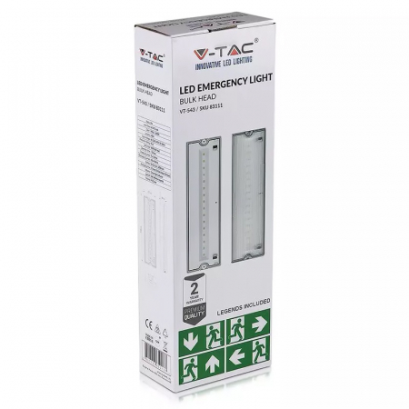 Lampa led exit iesire de urgenta cu emergenta 3w 6400k alb rece V-tac 83111 [8]