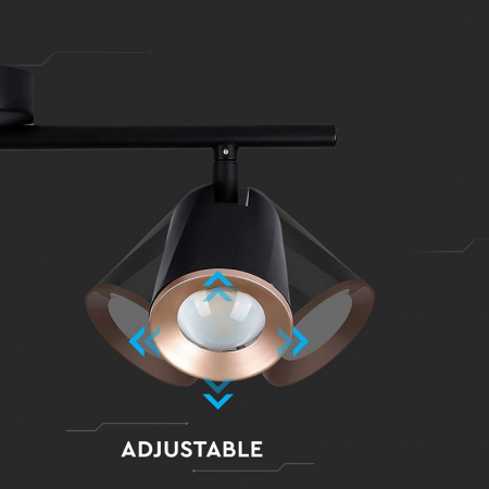 LAMPA LED MONTAJ PERETE 18W 4000K ALB NEUTRU, NEGRU [5]