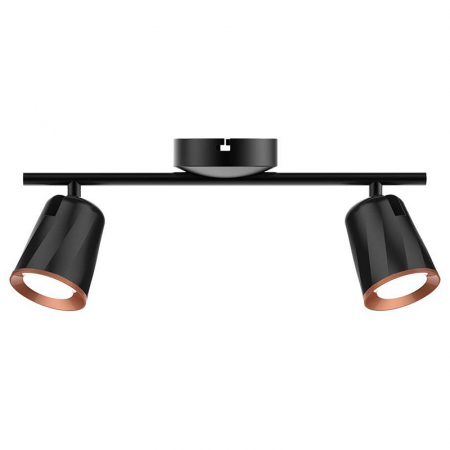 LAMPA LED MONTAJ PERETE 2X6W 4000K ALB NEUTRU - NEGRU [1]