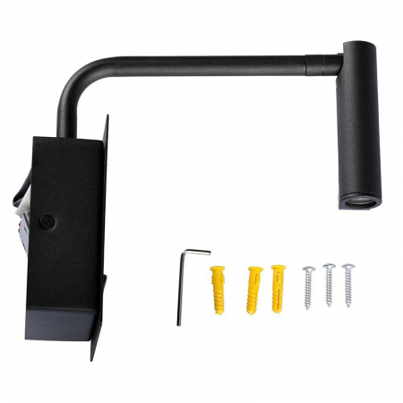 LAMPA LED PERETE 3W 3000K - NEGRU [5]