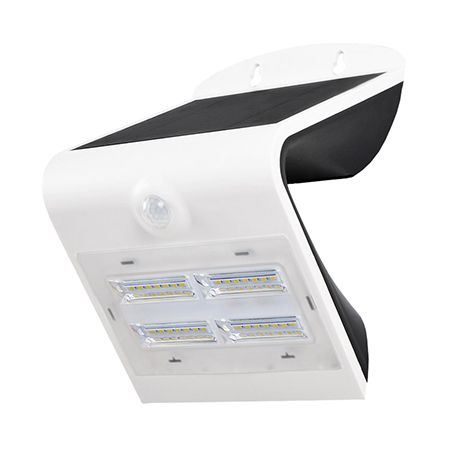 Corp iluminat exterior casa / gradina - Lampa LED solară, 3W, 4000K+3000K, negru, V-TAC 7523