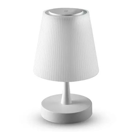 Solutii iluminat LED - LAMPA NOPTIERA LED 5W CU ACUMULATOR 3000K ALB CALD - ALB