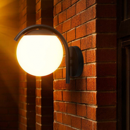 LAMPA PERETE CU SOCLU E27 IP44 - NEGRU MAT [7]