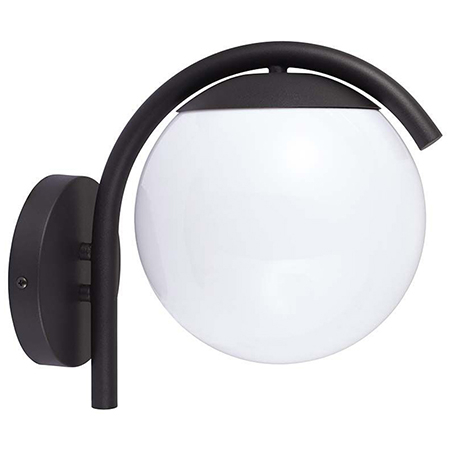 Corp iluminat exterior casa / gradina - LAMPA PERETE CU SOCLU E27 IP44 - NEGRU MAT