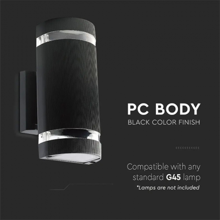 LAMPA PERETE SOCLU E27 IP44 - NEGRU [4]